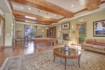 Enjoy billards, lounging, movies, and more in our resident lounge